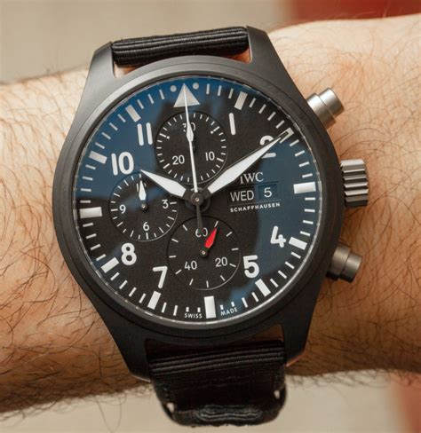 iwc pilot chronograph top gun.